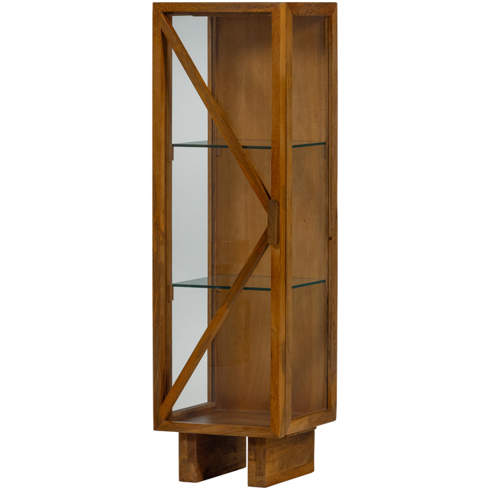 WOOOD Kella Kast 1-Deurs - Mango Hout - Naturel - 137x40x39