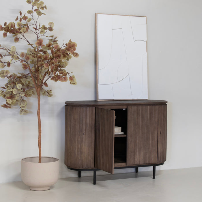 Giga Meubel - Dressoir Donkerbruin Hout - 115x43x80cm - Tora