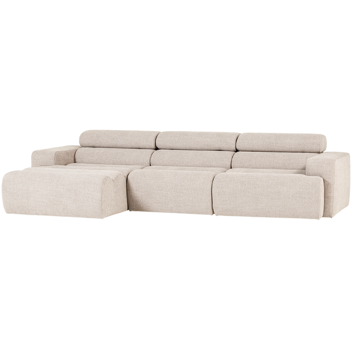 WOOOD Novi Chaise Longue Bank Links - Polyester - Naturel