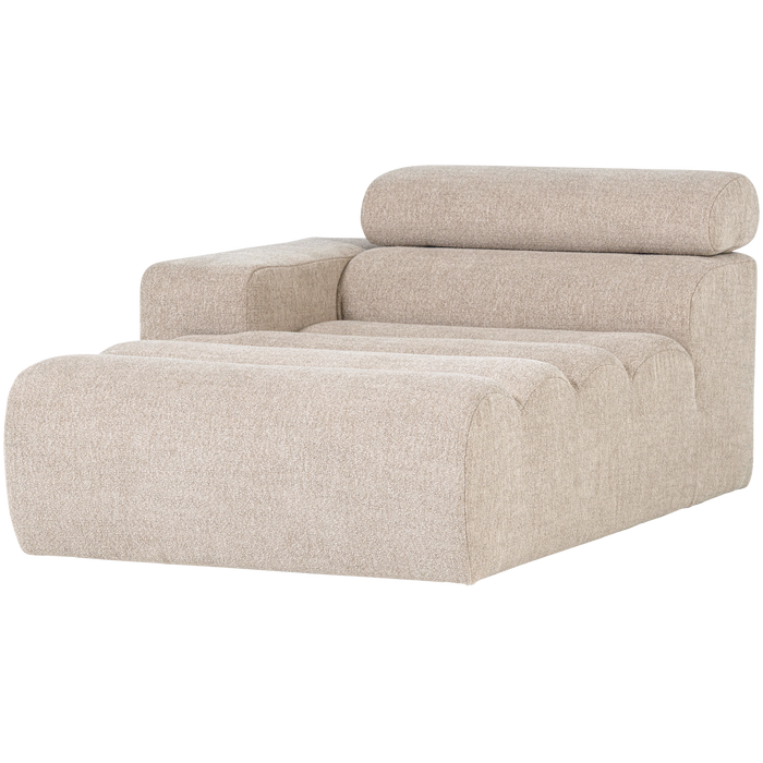 WOOOD Novi Chaise Longue Element Arm Links - Polyester- Naturel