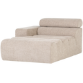 WOOOD Novi Chaise Longue Element Arm Links - Polyester- Naturel