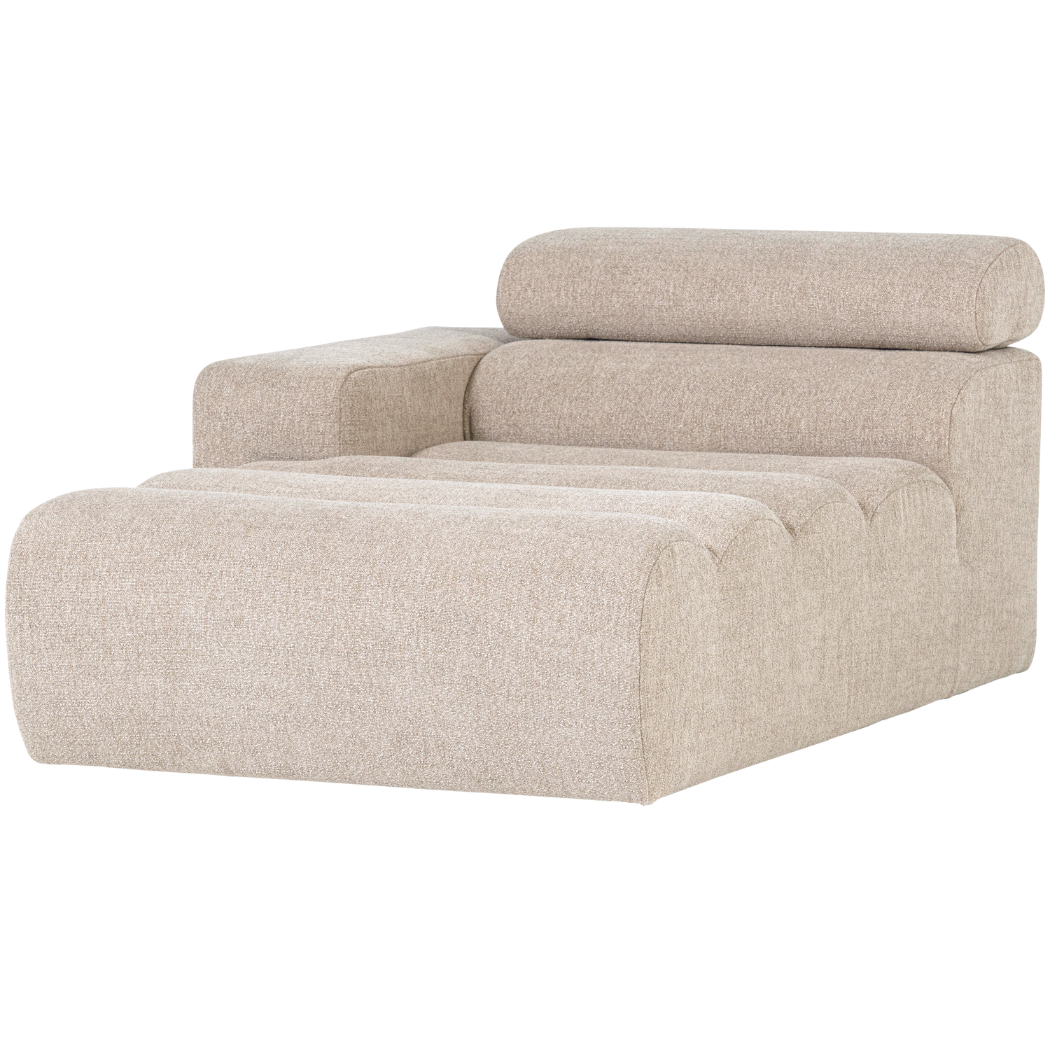 WOOOD Novi Chaise Longue Element Arm Links - Polyester- Naturel