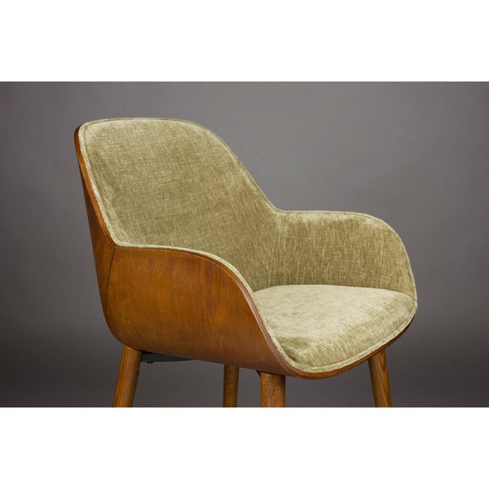 Dutchbone Taylor Eetkamerstoel Groen