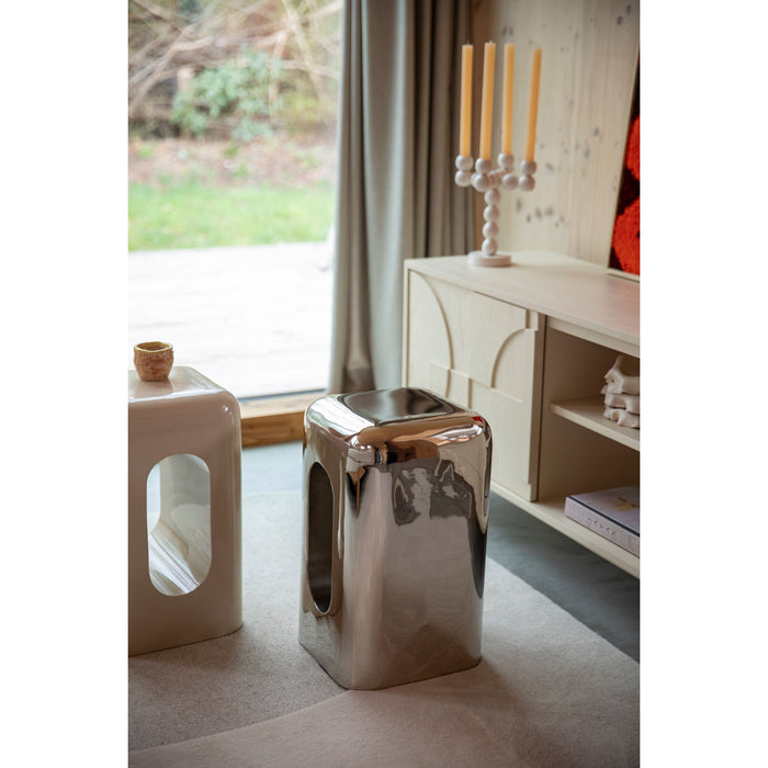 Zuiver Creek Bijzettafel Chroom - Zilver