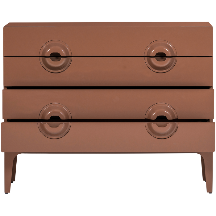 WOOOD Merge Ladekast|Commode - Hout - Oud Roze - 89x110x44