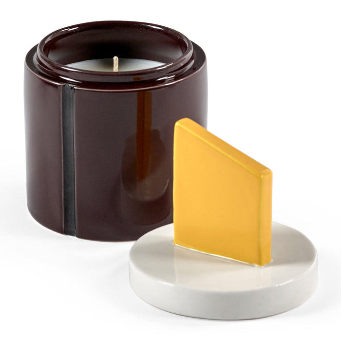 SERAX - Carolina Castiglioni - Plan C Geurkaars Ø 8,5 cm - Burgundy/Geel