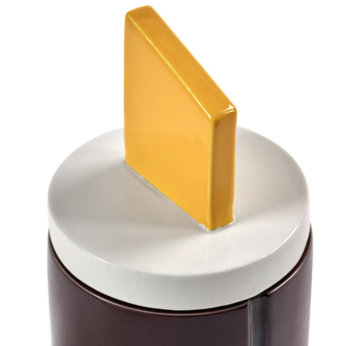 SERAX - Carolina Castiglioni - Plan C Geurkaars Ø 8,5 cm - Burgundy/Geel