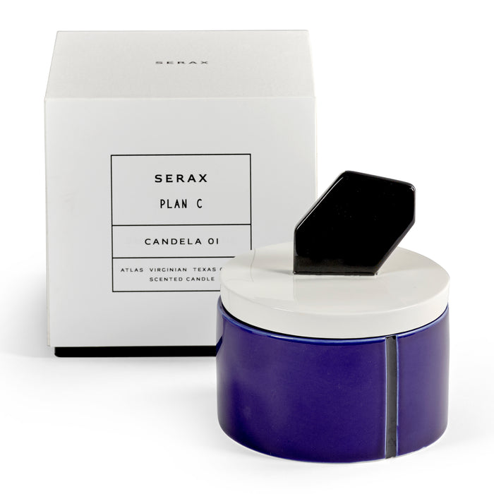 SERAX - Carolina Castiglioni - Plan C Geurkaars Ø 12,5 cm - Blauw/Zwart