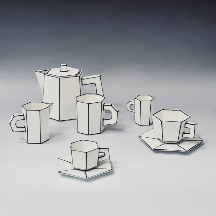 SERAX - Annebet Philips - Carte Blanche Espresso Kop & Schotel - Set van 2