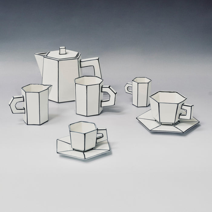 SERAX - Annebet Philips - Carte Blanche Cappuccino Kop & Schotel - Set van 2