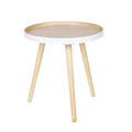 Woood Sasha Bijzettafel - Natural White
