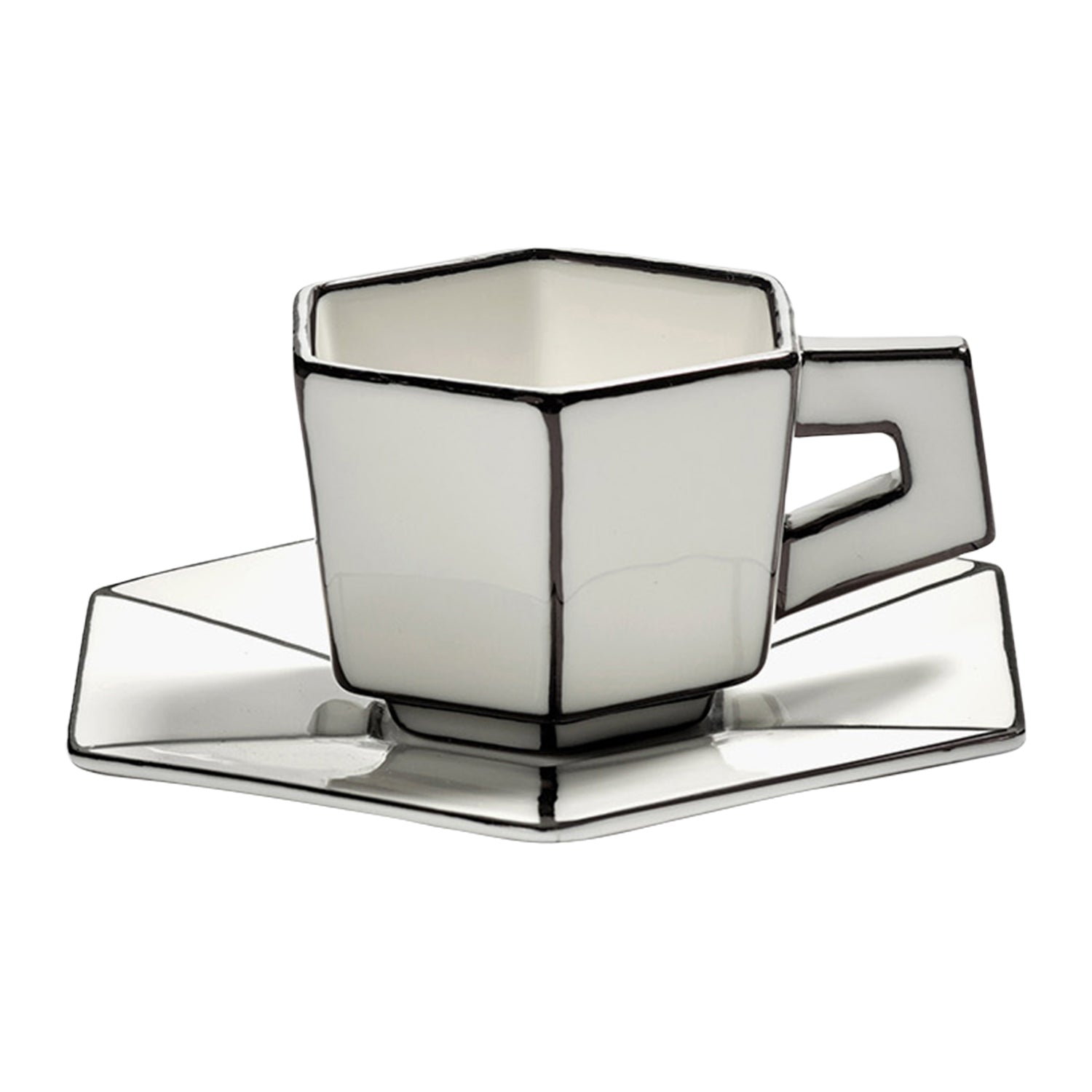 SERAX - Annebet Philips - Carte Blanche Espresso Kop & Schotel - Set van 2