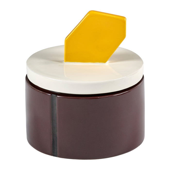 SERAX - Carolina Castiglioni - Plan C Geurkaars Ø 12,5 cm - Burgundy/Geel