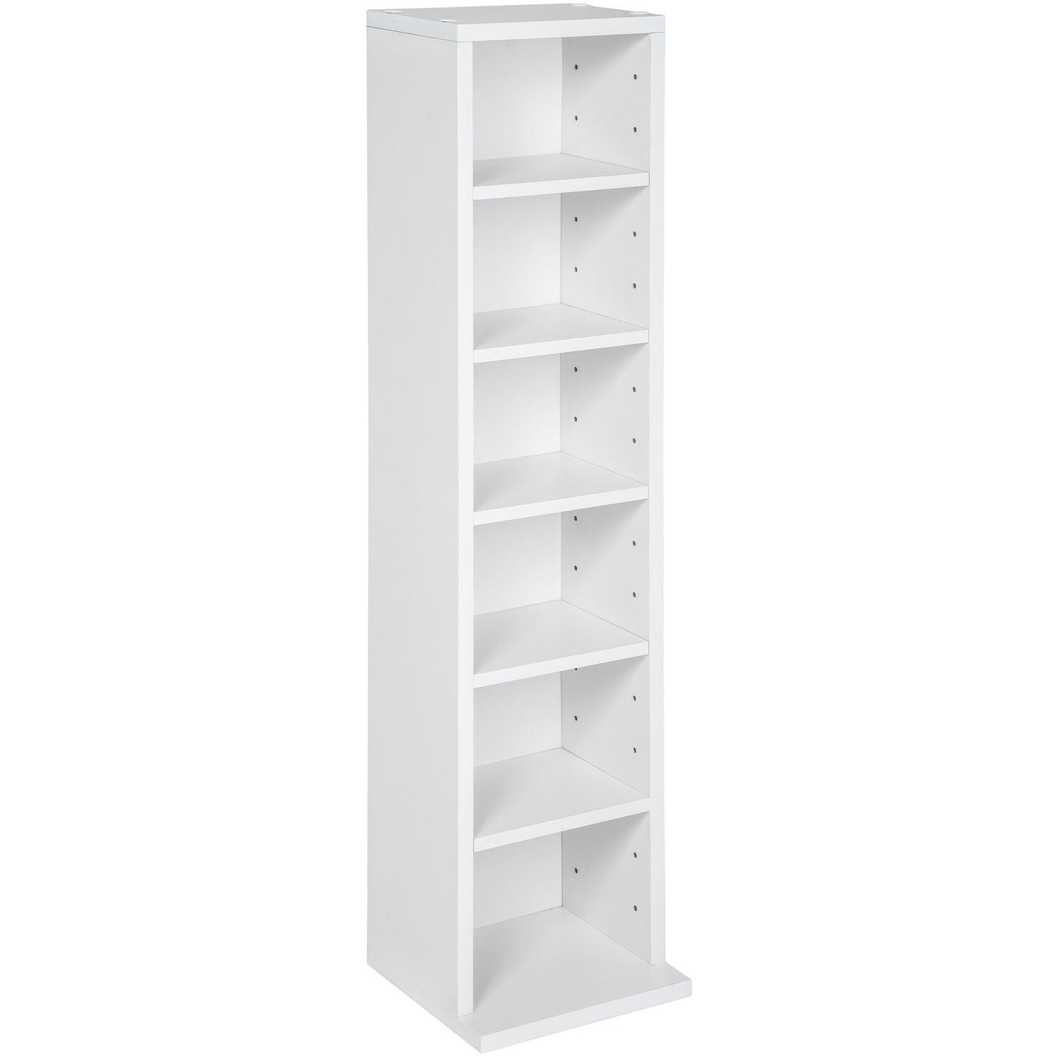 tectake® CD mediakast met 6 vakken 90x21x20cm