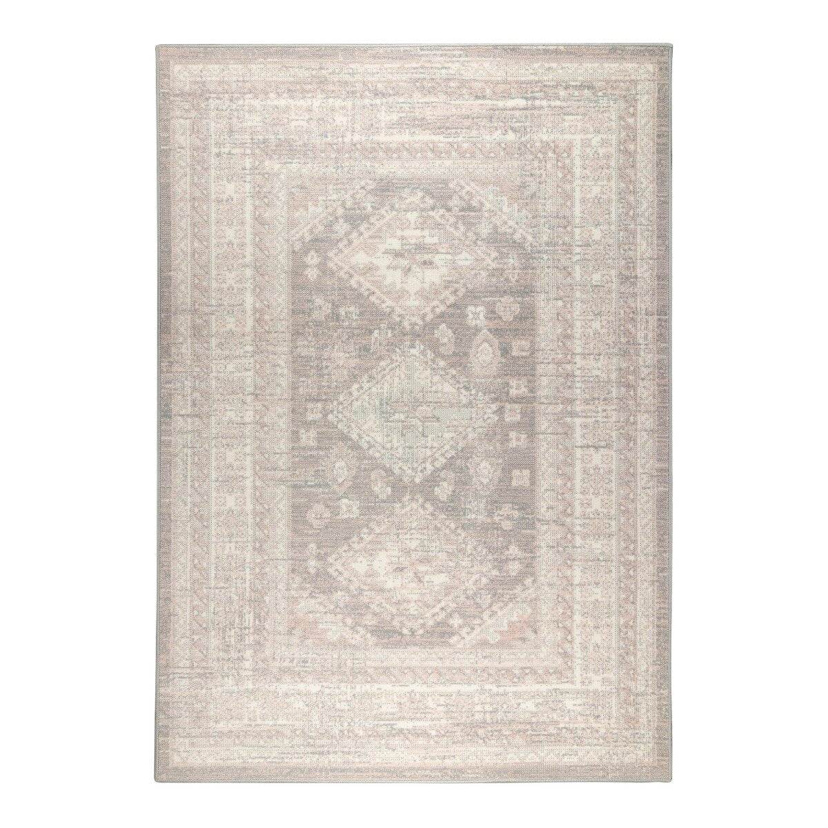 Interieur05 Vintage Vloerkleed Aila Grijs|Roze - 190 x 280 cm