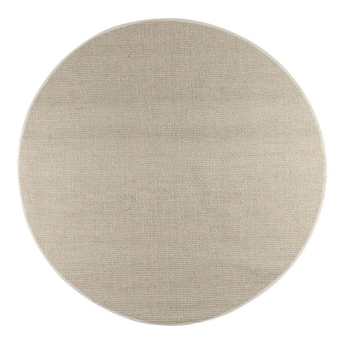 Interieur05 Rond Wollen Vloerkleed Ivoor wit Vik - 240 x 240 cm