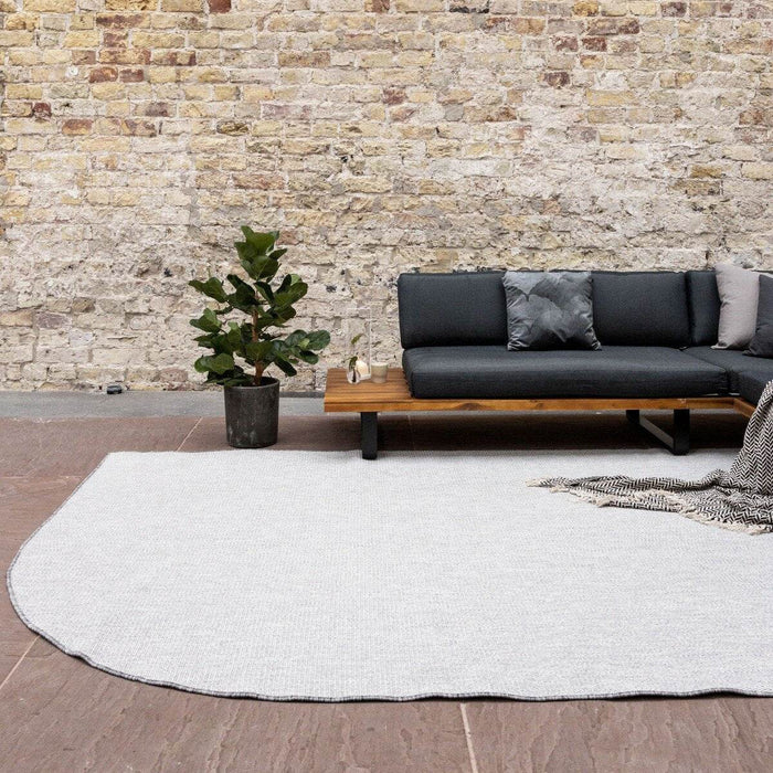 Buitenkleed Ronde hoek - Mono - Grijs|Wit - Dubbelzijdig - EVA Inte...