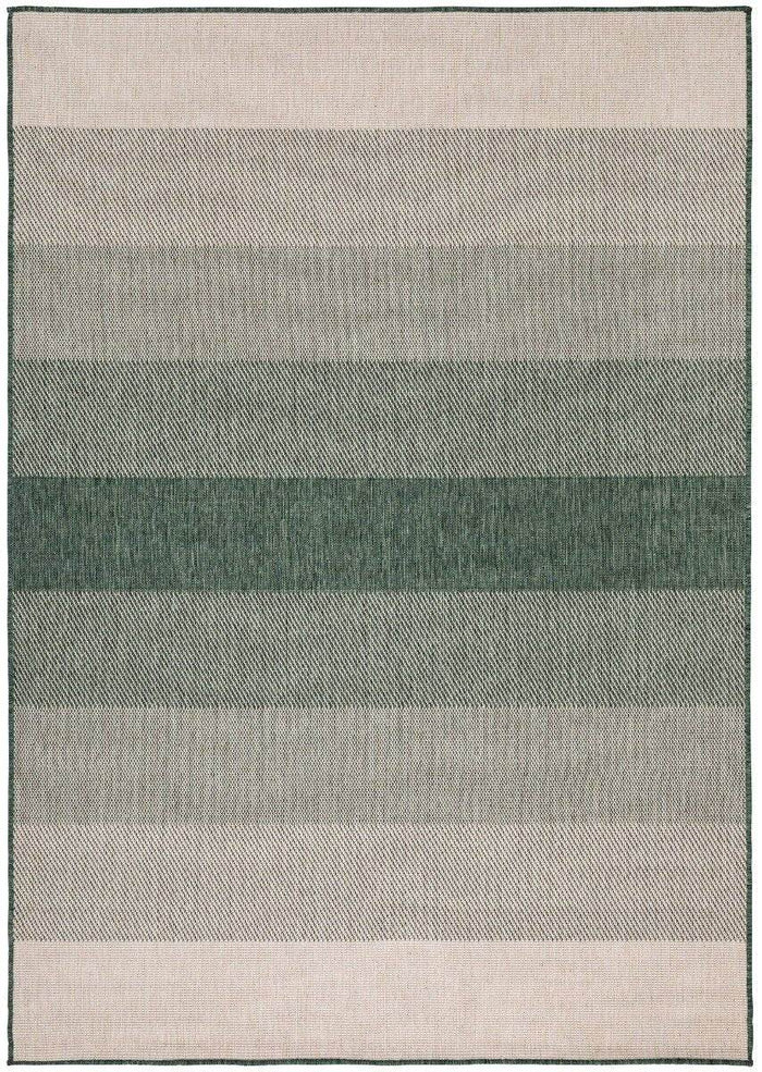 Buiten vloerkleed Boa - Groen|Wit - dubbelzijdig - EVA Interior