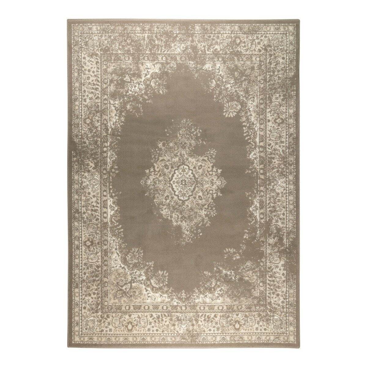 Interieur05 Vintage Vloerkleed Keshan Taupe|Bruin - 160 x 230 cm