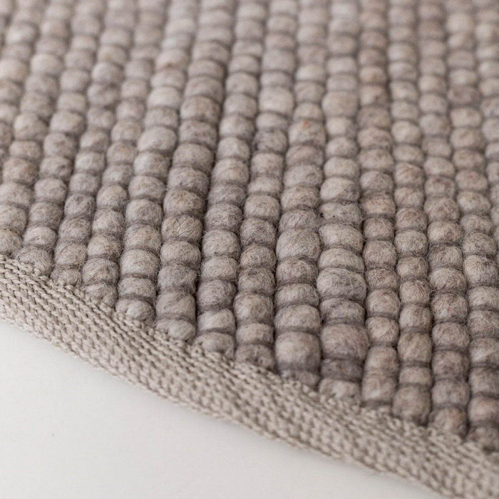 Interieur05 Rond Wollen Vloerkleed Grijs|Beige Vik - 240 x 240 cm