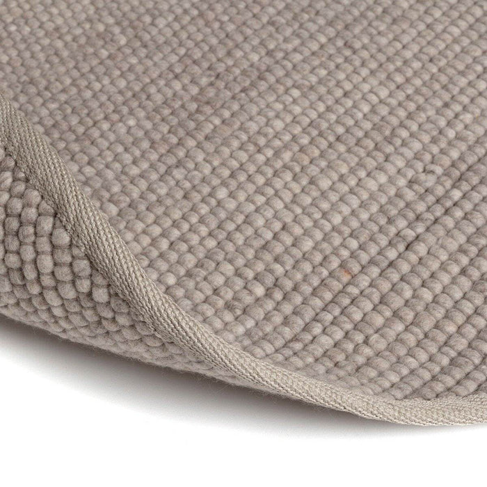 Interieur05 Rond Wollen Vloerkleed Grijs|Beige Vik - 240 x 240 cm