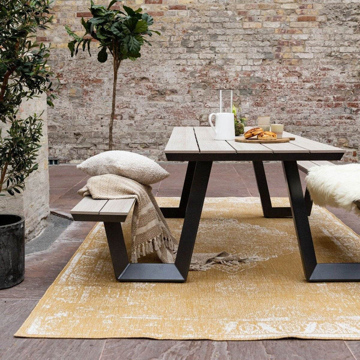 Buitenkleed sage - Geel|Okergeel - dubbelzijdig - EVA Interior