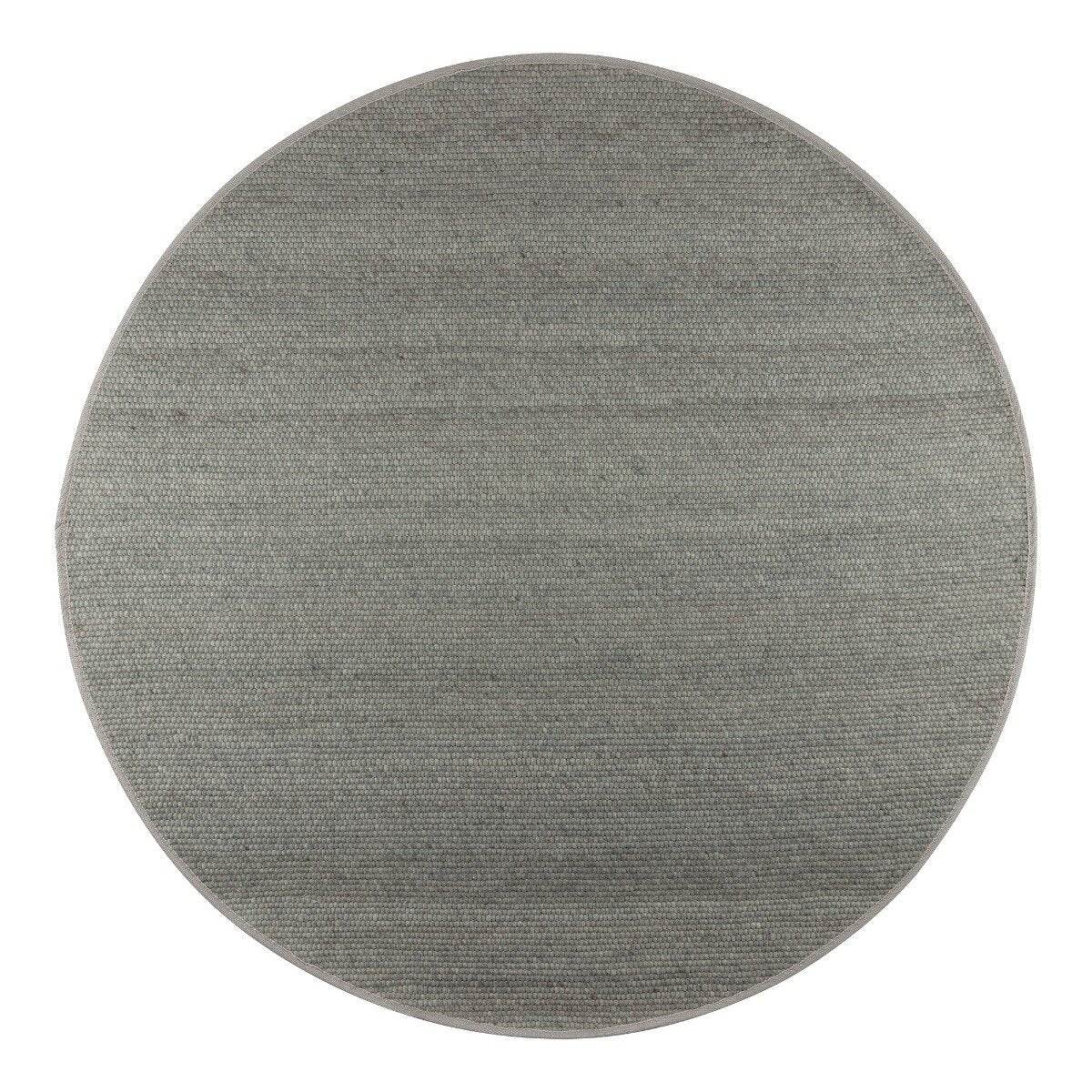 Interieur05 Rond Wollen Vloerkleed Groen Vik - 200 x 200 cm