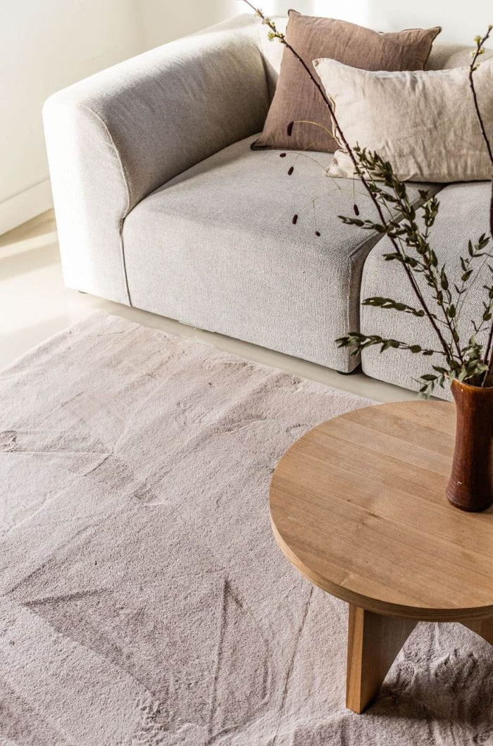 Interieur05 Zacht Hoogpolig Vloerkleed Lux Beige | Taupe