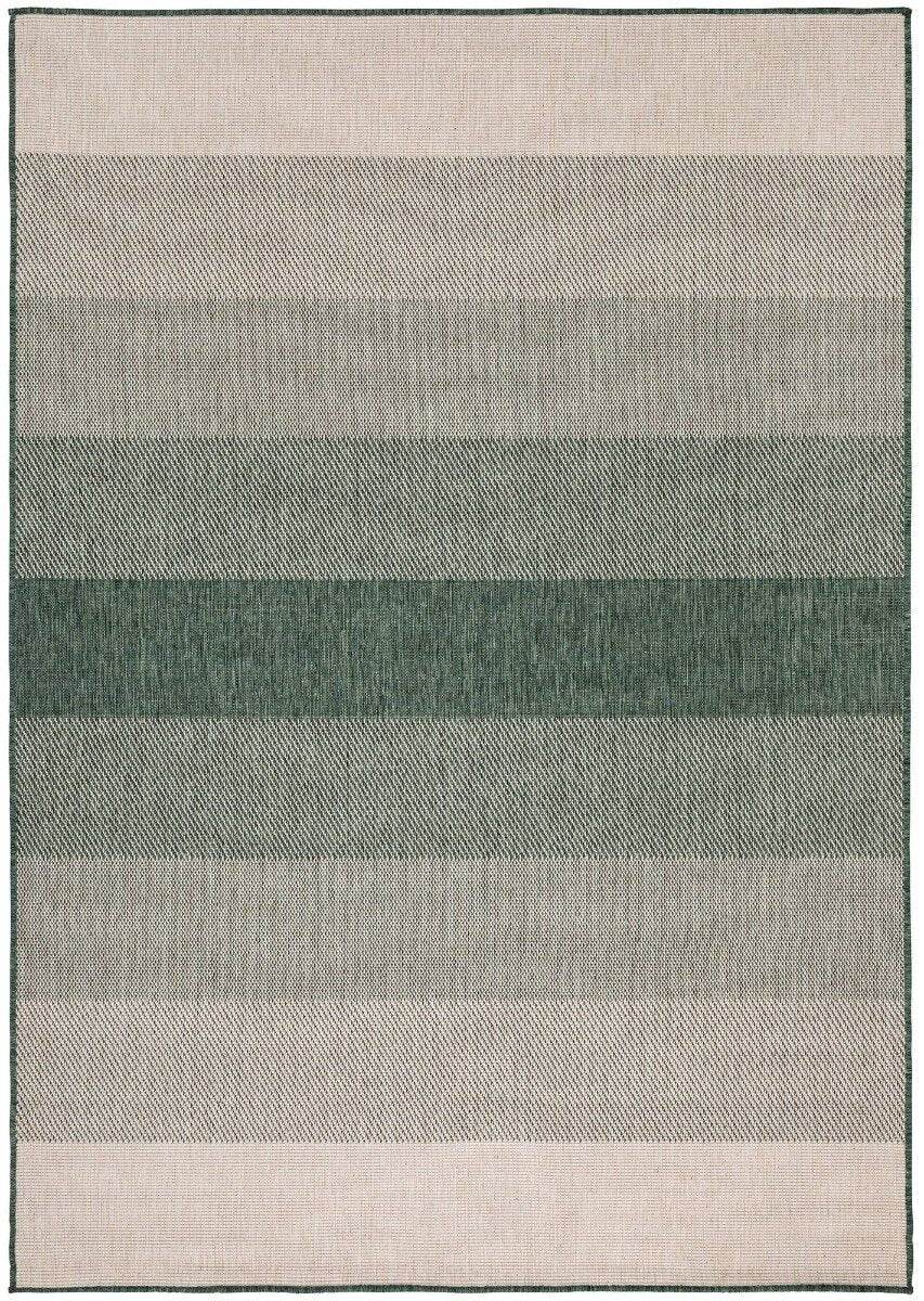 Buiten vloerkleed Boa - Groen|Wit - dubbelzijdig - EVA Interior