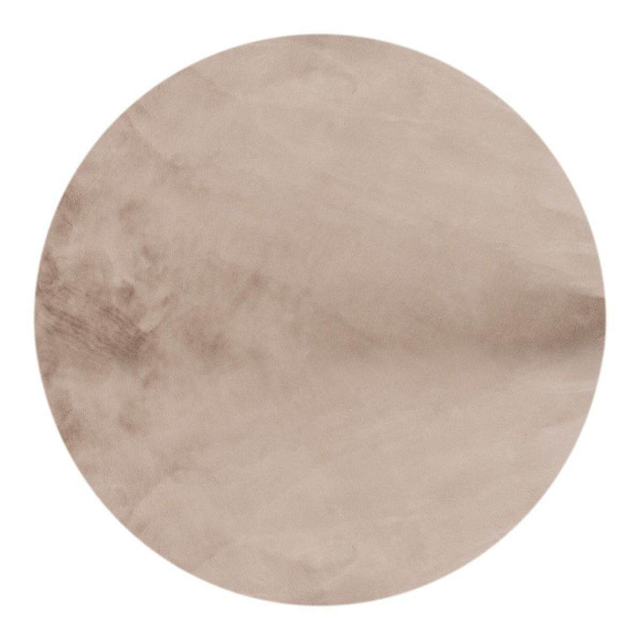 Interieur05 Rond Zacht Hoogpolig Vloerkleed Lux Beige | Taupe