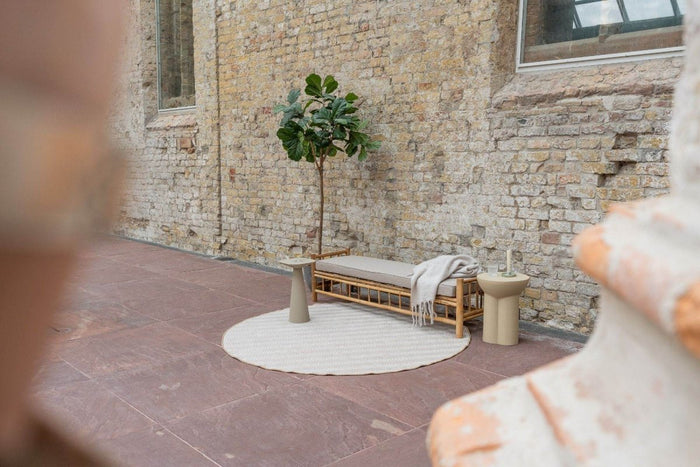 Interieur05 Rond Jute buitenkleed Naturel ZigZag - 200 x 200 cm