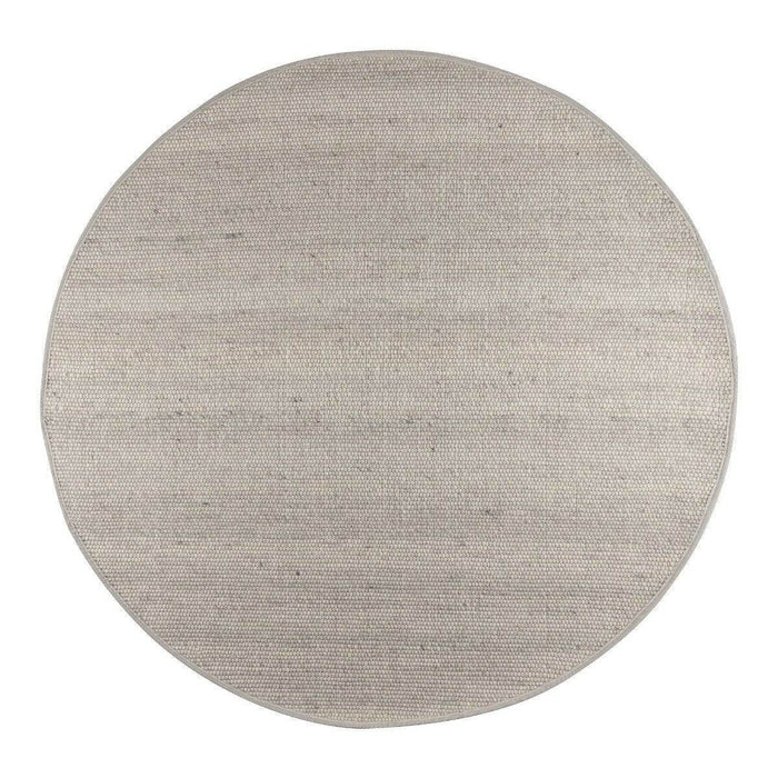 Interieur05 Rond Wollen Vloerkleed Lichtgrijs Vik - 240 x 240 cm
