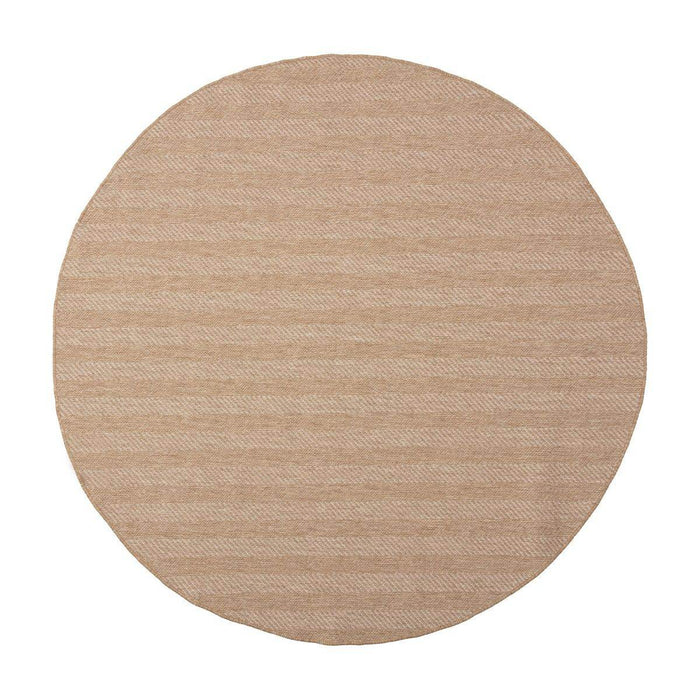 Interieur05 Rond Jute buitenkleed Naturel ZigZag - 240 x 240 cm