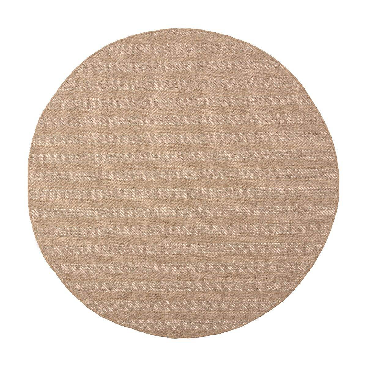 Interieur05 Rond Jute buitenkleed Naturel ZigZag - 240 x 240 cm
