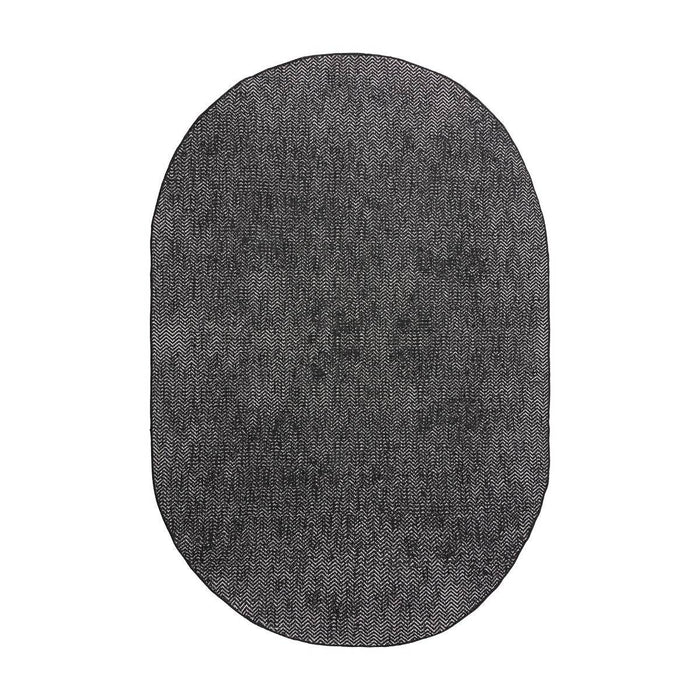 Eva Interior Buitenkleed Dahl Ovaal - Zwart - Dubbelzijdig