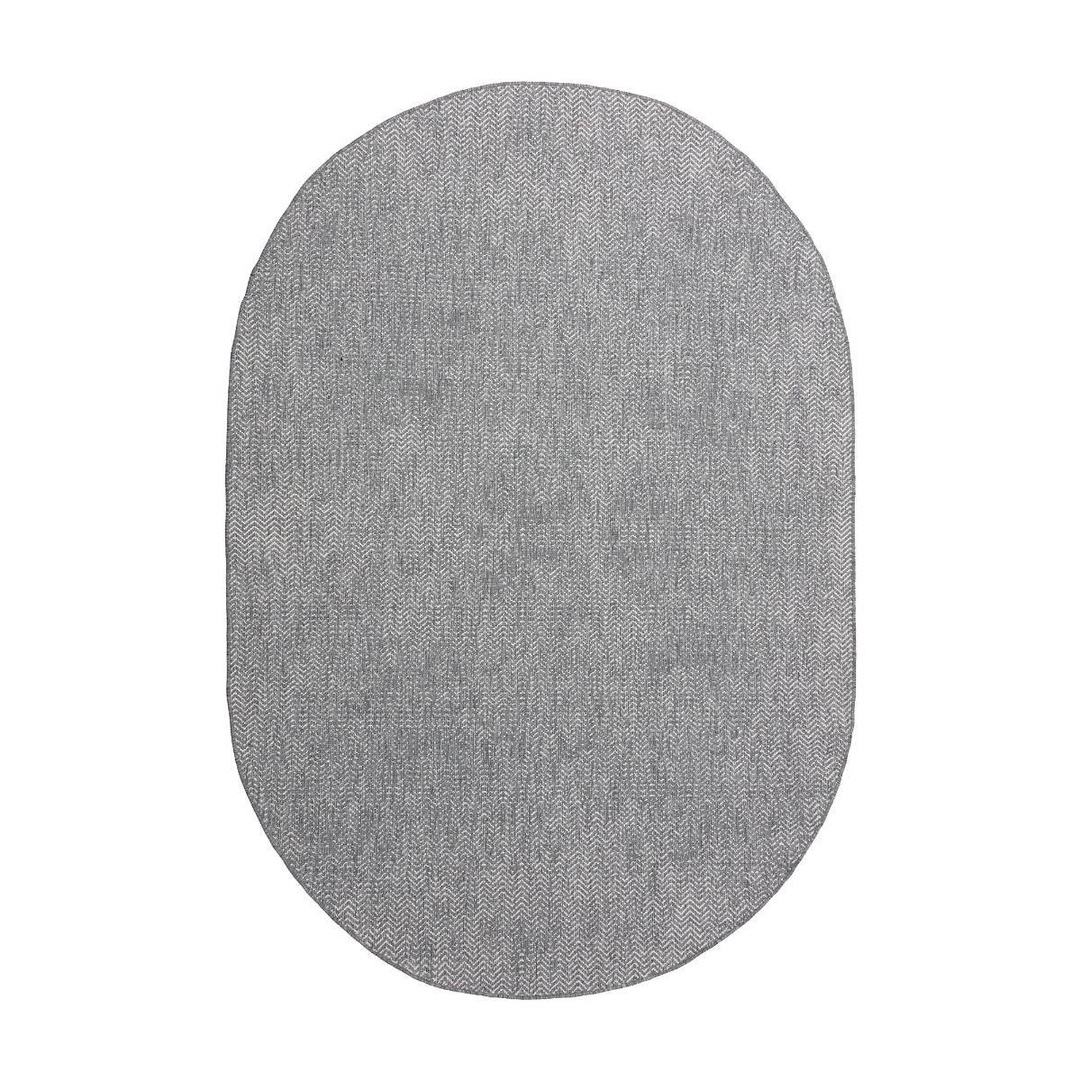 Eva Interior Buitenkleed Dahl Ovaal - Grijs - Dubbelzijdig