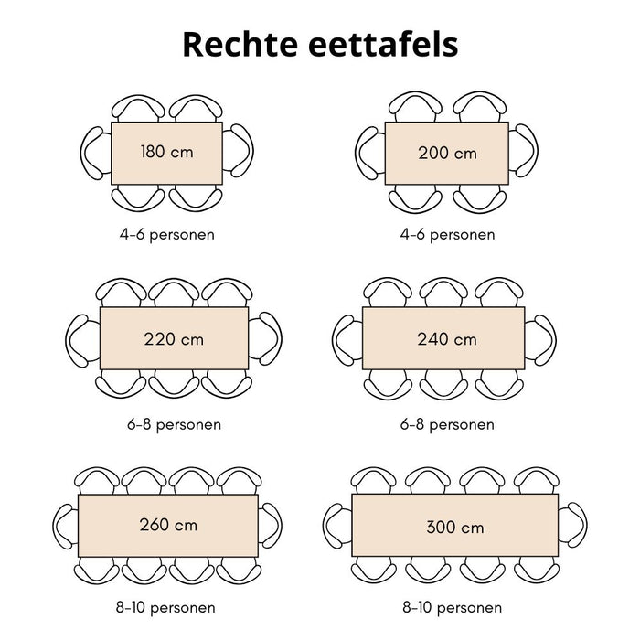 Home67 - Eettafel James Bruin 180 x 90 cm