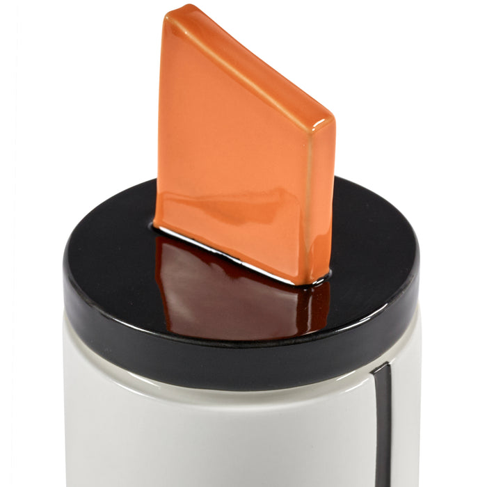 SERAX - Carolina Castiglioni - Plan C Geurkaars Ø 8,5 cm - Zwart/Oranje