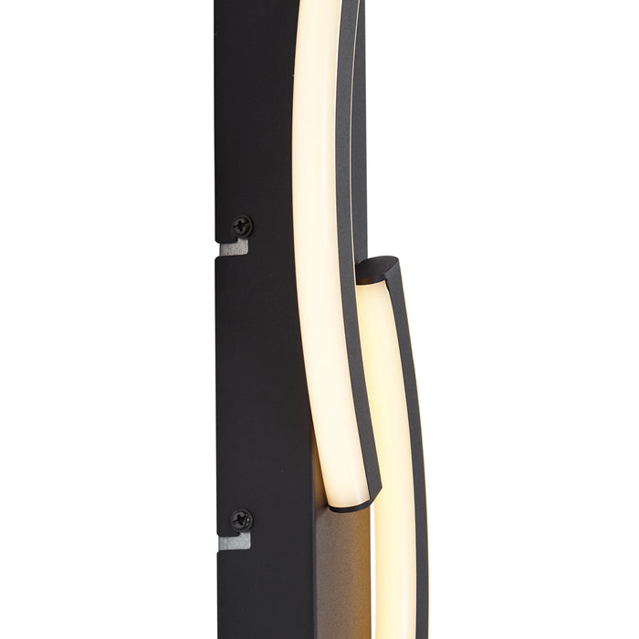 QAZQA Design wandlamp zwart 3-staps dimbaar 2-lichts - Bummy