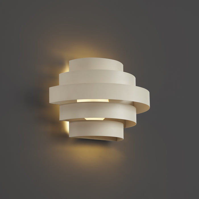 QAZQA Moderne wandlamp beige incl. LED 3-staps dimbaar - Lines