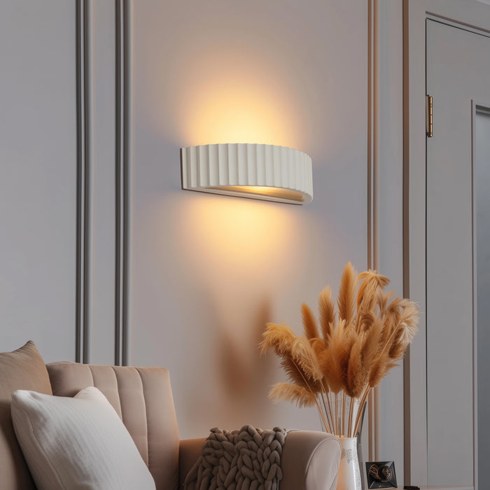 QAZQA Scandinavische wandlamp beige organisch - Plaster