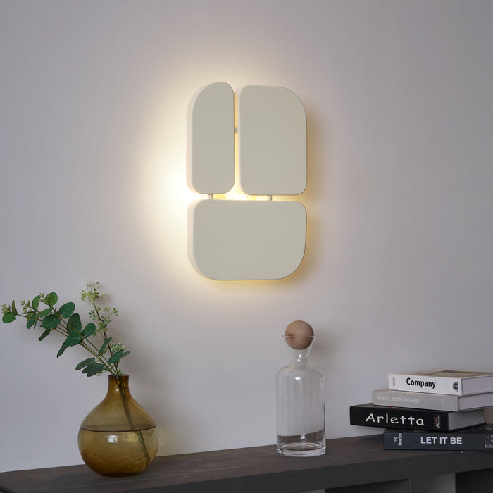 QAZQA Design wandlamp beige 3-lichts - Planes