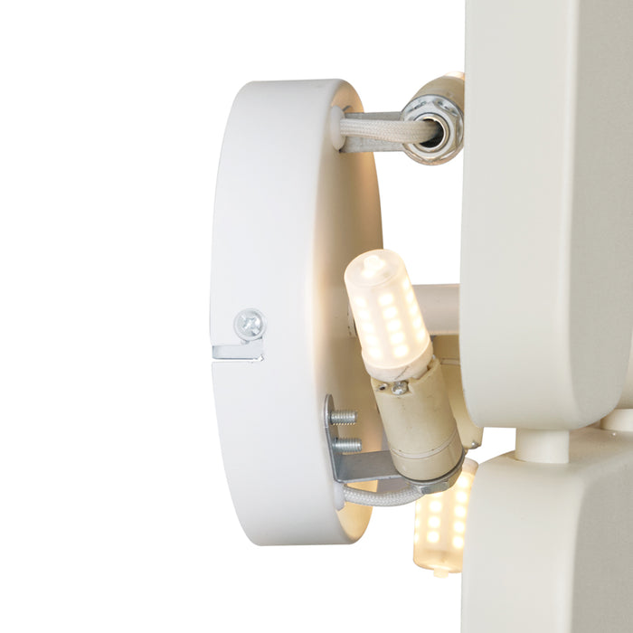 QAZQA Design wandlamp beige 3-lichts - Planes