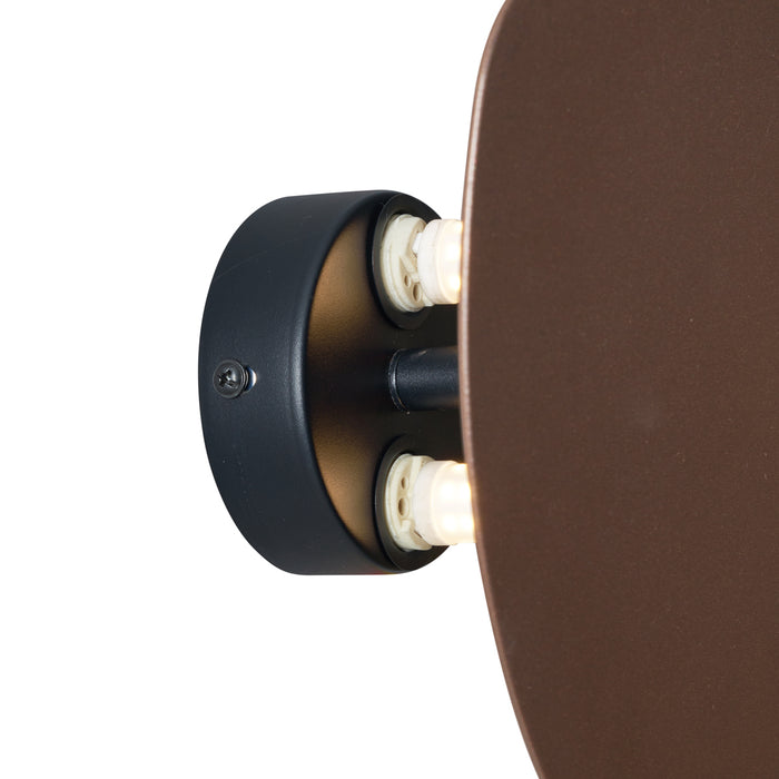 QAZQA Design wandlamp brons organisch 20 cm 2-lichts - Pulley