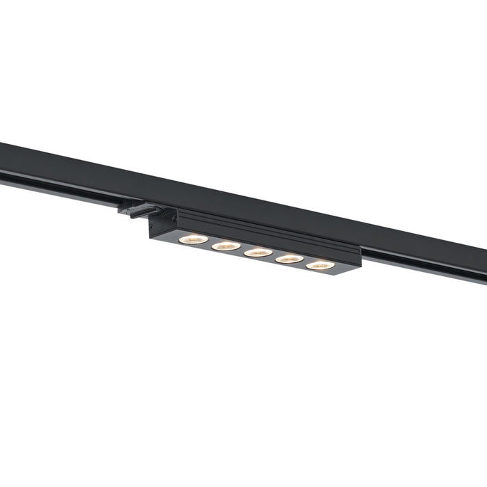 QAZQA Moderne plafondlamp zwart voor railsysteem 1-fase 5W 370 lm