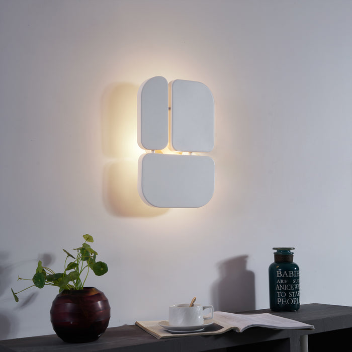 QAZQA Design wandlamp wit 3-lichts - Planes