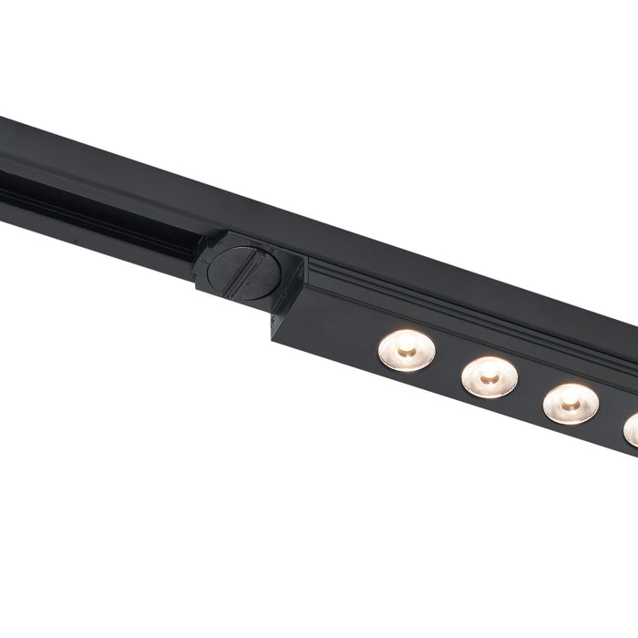 QAZQA Moderne plafondlamp zwart voor railsysteem 1-fase 5W 370 lm