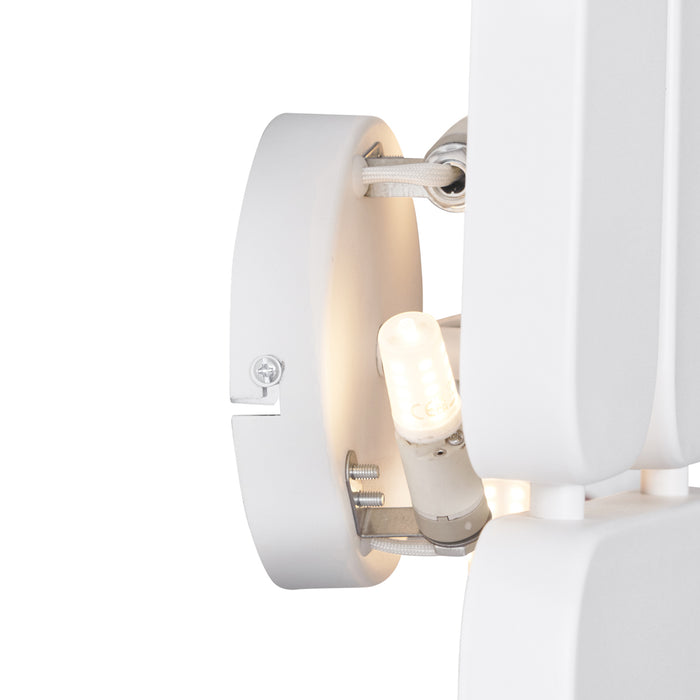 QAZQA Design wandlamp wit 3-lichts - Planes