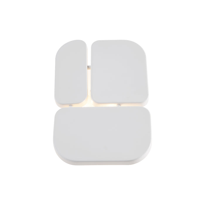 QAZQA Design wandlamp wit 3-lichts - Planes