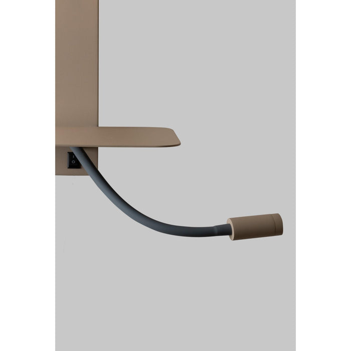 it's about RoMi Florence Wandlamp met Leeslamp - Bruin / Beige